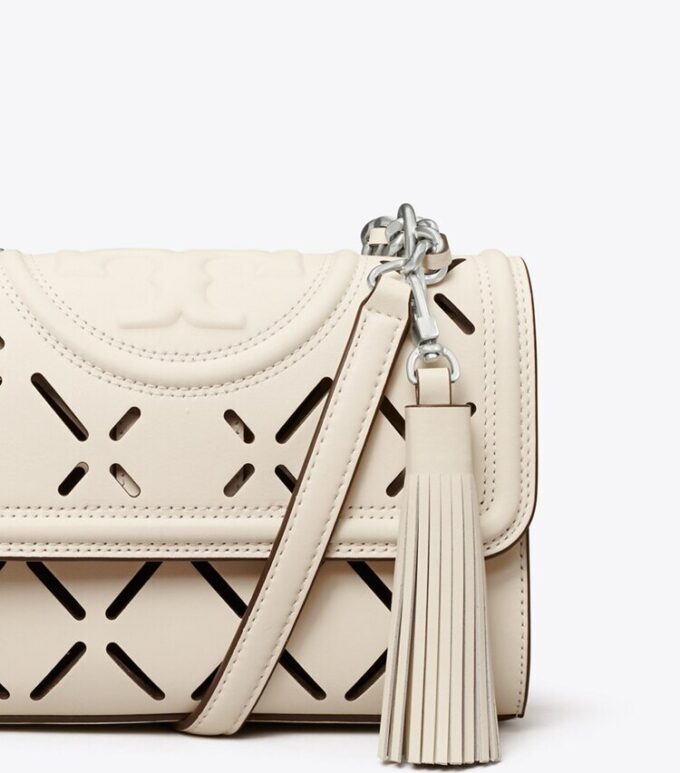 Fleming Diamond Perforated Small Convertible Shoulder Bag Fleming Diamond Perforated Small Convertible Shoulder Bag