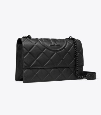 Fleming Schultertasche mit polierter Narbung