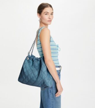 Fleming Soft Denim Hobo-Tasche
