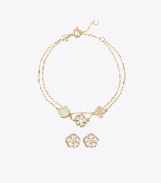 Forget Me Not Armband und Ohrringe Geschenkset