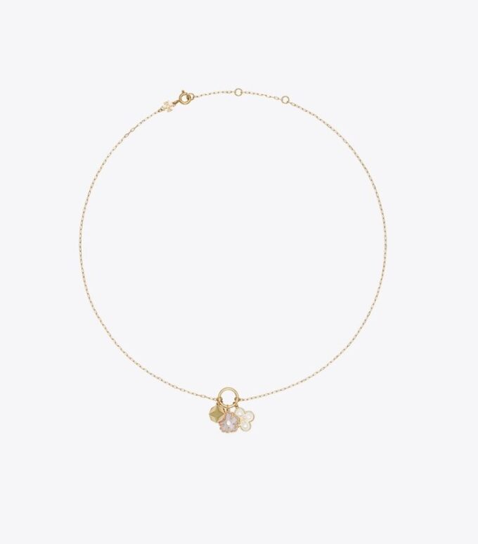 Forget Me Not Charm-Anhänger-Halskette Forget Me Not Charm-Anhänger-Halskette