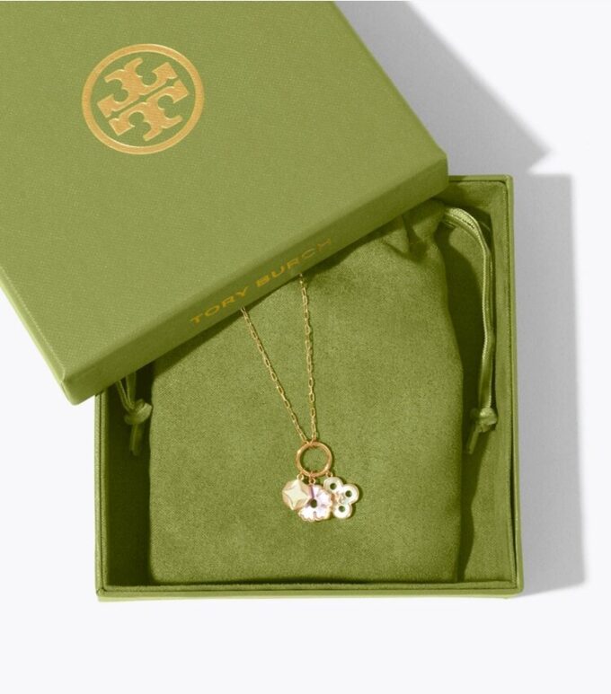 Forget Me Not Charm-Anhänger-Halskette Forget Me Not Charm-Anhänger-Halskette