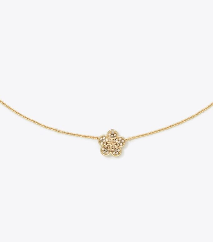 Forget Me Not Pavé-Anhänger-Halskette Forget Me Not Pavé-Anhänger-Halskette