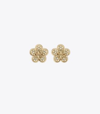 Forget Me Not Pavé-Ohrstecker