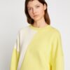 French Terry Diagonal Colorblock Crewneck