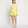 French Terry Diagonal Colorblock Crewneck