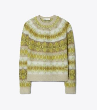 Gebürsteter Wollpullover