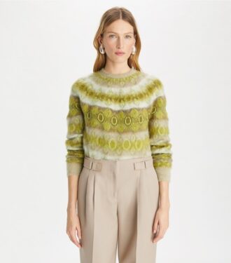 Gebürsteter Wollpullover