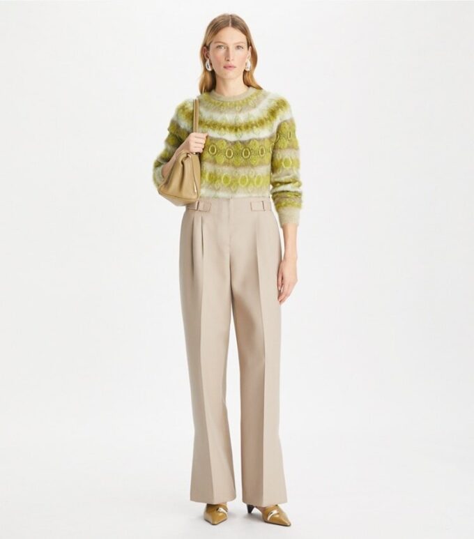 Gebürsteter Wollpullover Gebürsteter Wollpullover