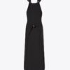 Geknotetes Crêpe-Kleid Geknotetes Crêpe-Kleid