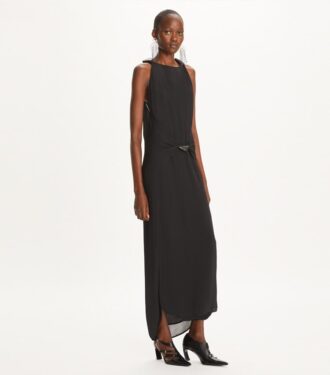 Geknotetes Crêpe-Kleid
