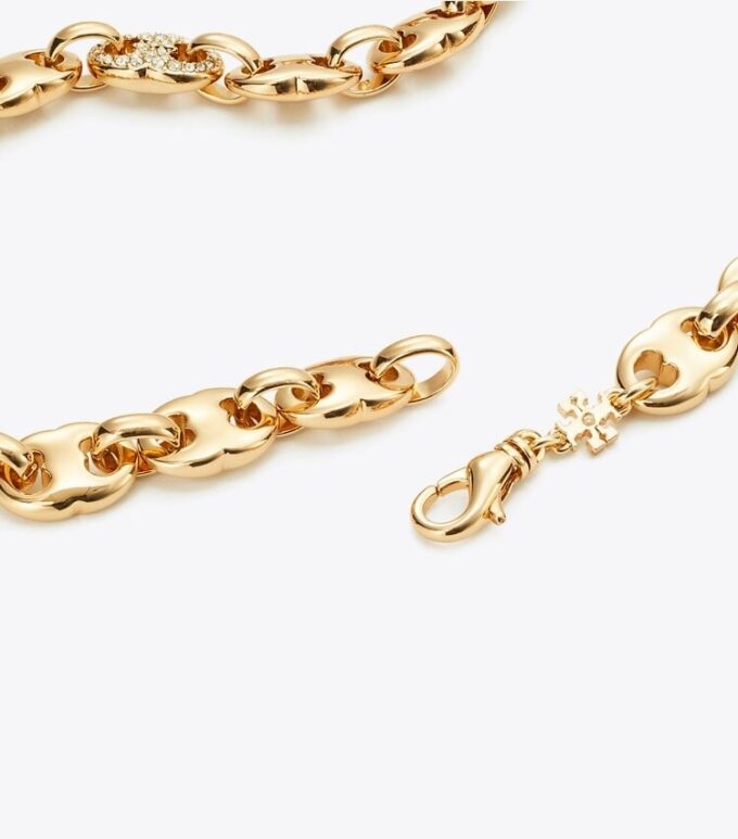 Gemini Link Pavé Halskette Gemini Link Pavé Halskette