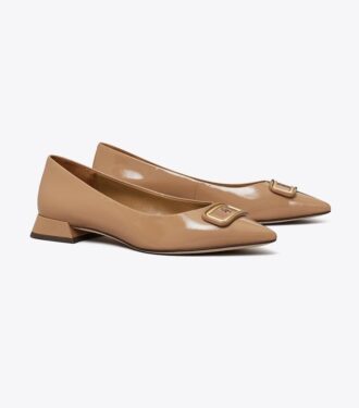 Georgia Flache Schuhe mit spitzer Zehenpartie