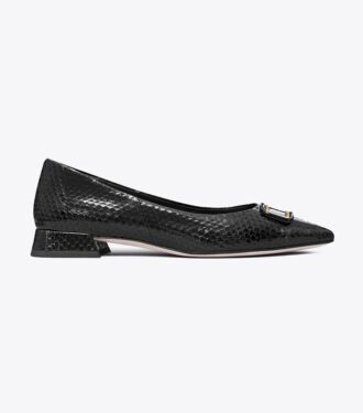 Georgia Flache Schuhe mit spitzer Zehenpartie
