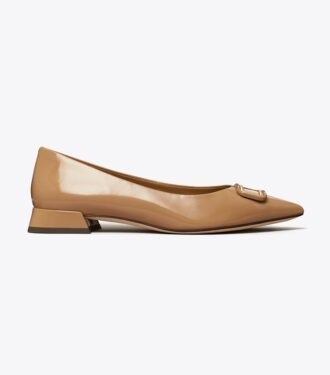 Georgia Flache Schuhe mit spitzer Zehenpartie