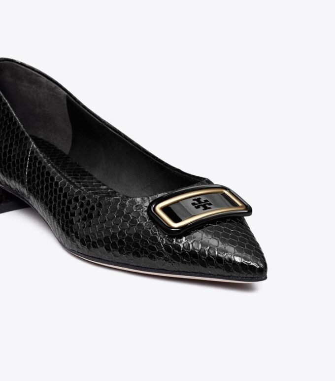 Georgia Flache Schuhe mit spitzer Zehenpartie Georgia Flache Schuhe mit spitzer Zehenpartie