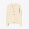 Gerippte Merinowolle-Strickjacke Gerippte Merinowolle-Strickjacke