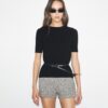Gerippter Baumwollpullover Gerippter Baumwollpullover