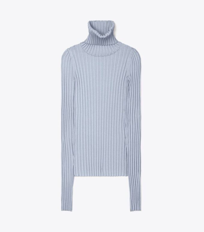 Gerippter Strickrollkragenpullover Gerippter Strickrollkragenpullover