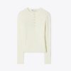 Geripptes Viskose-Henley Geripptes Viskose-Henley