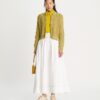 Gestreifter Cardigan mit Rundhalsausschnitt