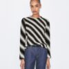 Gestreifter Wollpullover Gestreifter Wollpullover