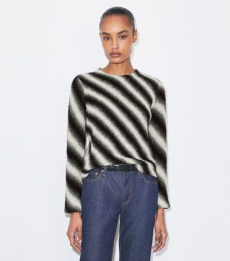 Gestreifter Wollpullover