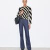 Gestreifter Wollpullover Gestreifter Wollpullover