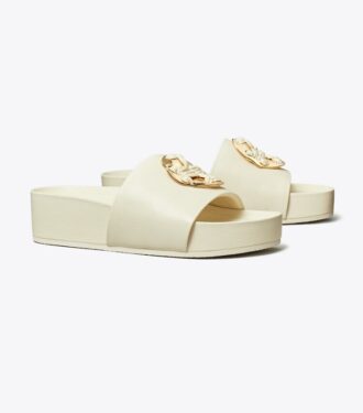 Gewebte Double T-Pantolette