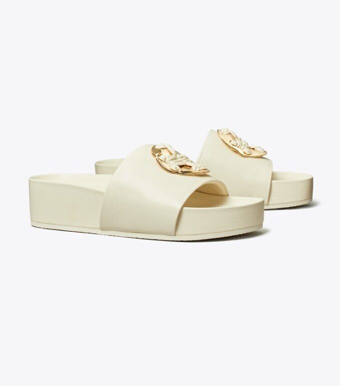 Gewebte Double T-Pantolette Gewebte Double T-Pantolette
