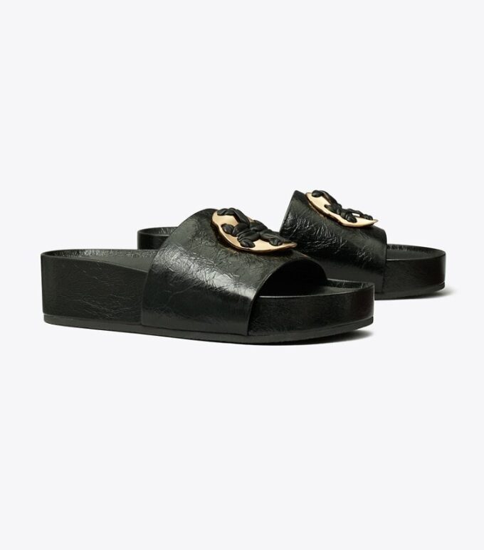 Gewebte Double T-Pantolette Gewebte Double T-Pantolette