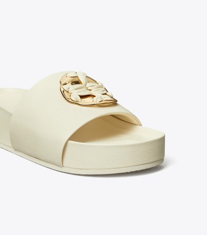 Gewebte Double T-Pantolette Gewebte Double T-Pantolette