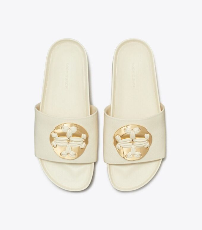Gewebte Double T-Pantolette Gewebte Double T-Pantolette
