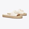 Gewebte Espadrille-Pantolette mit Double T Gewebte Espadrille-Pantolette mit Double T