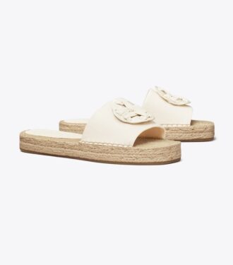 Gewebte Espadrille-Pantolette mit Double T