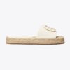Gewebte Espadrille-Pantolette mit Double T Gewebte Espadrille-Pantolette mit Double T