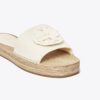Gewebte Espadrille-Pantolette mit Double T Gewebte Espadrille-Pantolette mit Double T