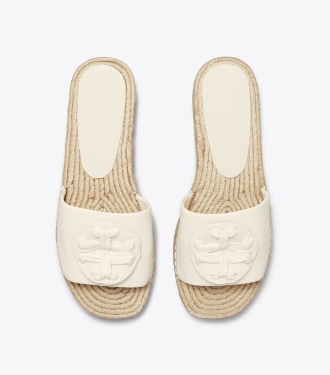 Gewebte Espadrille-Pantolette mit Double T Gewebte Espadrille-Pantolette mit Double T