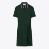 Golfkleid mit Plissee und Reißverschluss vorne