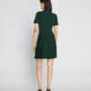 Golfkleid mit Plissee und Reißverschluss vorne