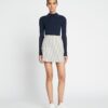 Golfrock aus Twill mit Faltenfront