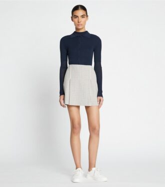 Golfrock aus Twill mit Faltenfront Golfrock aus Twill mit Faltenfront