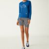 Grafisches Langarm-T-Shirt