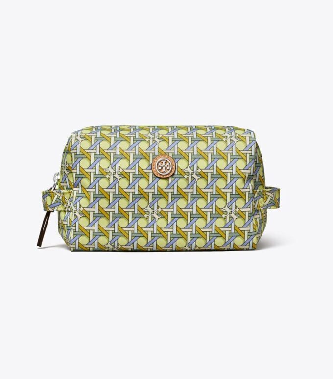 Große Kosmetiktasche aus bedrucktem Nylon Große Kosmetiktasche aus bedrucktem Nylon