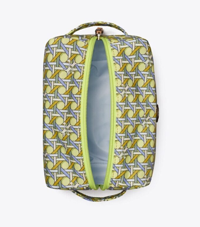 Große Kosmetiktasche aus bedrucktem Nylon Große Kosmetiktasche aus bedrucktem Nylon