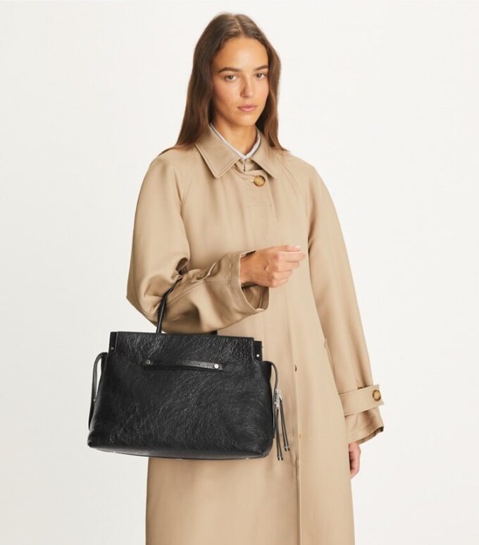 Große Mercer-Umhängetasche im Used-Look Große Mercer-Umhängetasche im Used-Look