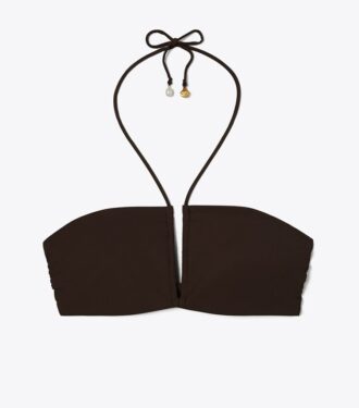 Halter-Bandeau-Bikini-Oberteil