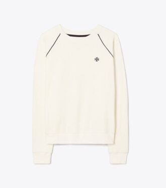Handtuchfrottee-Pullover mit Rundhalsausschnitt Handtuchfrottee-Pullover mit Rundhalsausschnitt