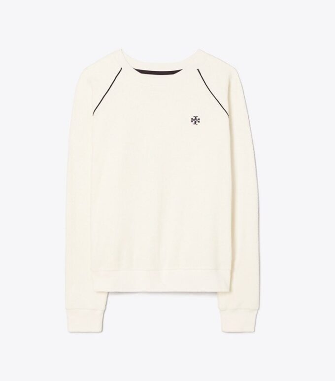 Handtuchfrottee-Pullover mit Rundhalsausschnitt Handtuchfrottee-Pullover mit Rundhalsausschnitt