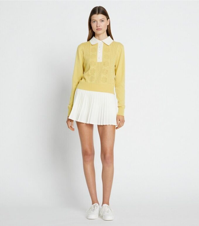 Herz-Pointelle-Pullover